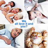 TEKAMON All Season Oversized Queen Comforter Winter Warm Summer Soft Quilted Down Alternative Duvet Insert Corner Tabs, Machine Washable Fluffy Reversible Collection for Hotel, Snow White TEKAMON