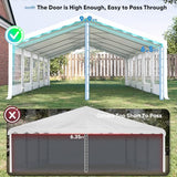 Quictent 20x30 Heavy Duty Party Tent Upgraded Galvanized Outdoor Canopy Tent Carport Wedding Event Shelter Wedding Tents for Parties with Storage Bags Quictent
