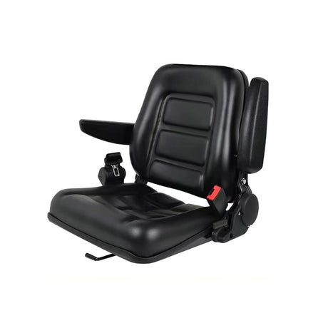 Tractor Seat,Universal Forklift Seat Adjustable Forklift Seat Black PVC Tractor Seat With Safety Belt Lawn Mower Seat (Size : A) ZSYHCX
