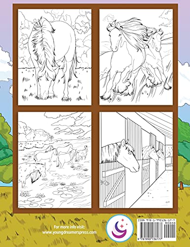 Horse Coloring Book: For Kids Ages 9-12 (Young Dreamers Coloring Books)