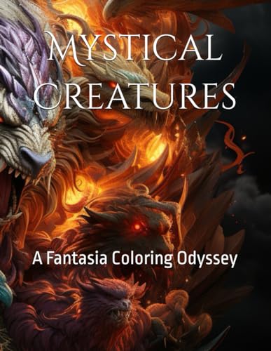 Mystical Creatures: A Fantasia Coloring Odyssey