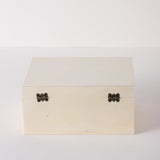 Xhqsulsclac 2 Pack Large Unfinished Wooden Box with Locking Clasp - 9.2x6.9x4.5 in-8.2X5.8X3.5in Natural Super Thick Poplar Box DIY Keepsake Wooden Box Xhqsulsclac