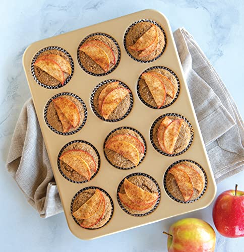 Nordic Ware Naturals Aluminum NonStick Muffin Pan, Twelve 2.75 Inch Cups Nordic Ware