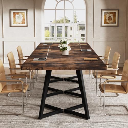 Tribesigns 31.5" Square Conference Table, Small Wooden Meeting Table for 2-4 People, Compact Office Table for Small Spaces, Seminar Room Tribesigns