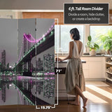 Red Lantern 6 ft. Tall New York Reflections Room Divider, New York State of Mind Red Lantern