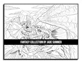 Fantasy Collection: An Adult Coloring Book with 100+ Incredible Coloring Pages of Mermaids, Fairies, Vampires, Dragons, and More! WoodArtSupply