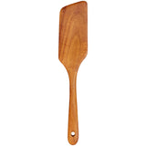 Teak Wooden Spatula for Cooking Wok Spatula Kitchen Turner for Mixing, Scraping, Baking Spatula Best Non Stick Wood Cooking Utensil Angled Flat Spatula Egg Flipper Spatula Scraper Fish Spatula Turner Ayiaren