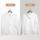 METFUIN 2 Pack Polyester Adult Hoodies for Sublimation White Blank Hooded Sweatshirt (XX-Large, White) METFUIN