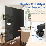 Room Divider, 73x75inch Large Single Panel Privacy Screen with Wheels,Thickened Fabric,Portable Partition Wall for Room Separation,Freestanding Room Separator for Indoor Office,Bedroom,Outdoor Patio XGMDD