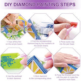 Embroidery Christmas Ornament Kits, with DIY Material Package, DIY Needlepoint Starter Set with Easy Instructions for Adults Beginners-12PCS
