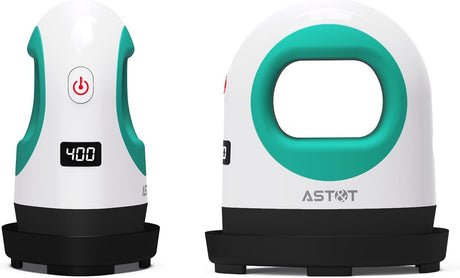 Heat Press Mini Heat Press Machine, Small Heat Press for T Shirts, Hats, Heating Transfer Projects,14 Levels Temperature Setting (White&Green) AST&T