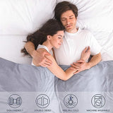 EXQ Home Weighted Blanket Cover 41x60-Twin Size Premium Soft for Kids Weighted Blanket with Zipper,Machine Washable Duvet Cover for Hot Sleeper in Summer(Grey,Duvet Cover Only) EXQ Home