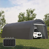 Wisteria Lane Heavy Duty Carport with 4 Cloth Bags, All-Weather Portable Garage with 2 Roll-up Doors, Car Canopy Storage Shelter Shed for Boat, Truck, or Garden Tools, 12' x 25' Wisteria Lane