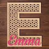 Custom Wood Name Sign - Exquisite Nursery Decor and Wall Art for Girl or Boy Room - Stunning Family Name Signs with Wood Letters and Baby Name Sign EXUNART