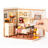 Rolife Super Creator-DIY Plastic Miniature House for Adults, Mini Blocks Model Kit Building Set for Teens 8-12, DIY Crafts/Hobbies/Building Blocks Toys for Teens&Adults (Warm Dining Room)