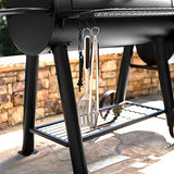 Char-Griller® Competition Pro® Barrel Grill and Offset Smoker, Includes Side Fire Box for Texas-Style Offset Smoking, Metal Cooking Grates, 1,010 Cooking Square Inches in Black, Model 2823 in Black Char-Griller