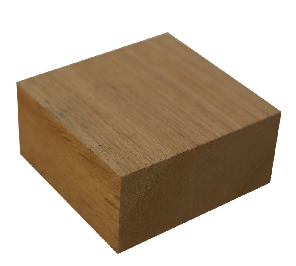 Exotic Wood Zone's Alder Hardwood Bowl Turning Wood Blanks | 4” x 4” x 2” | Kiln Dried | Wood Blocks | Wood Craft Project Exotic Wood Zone