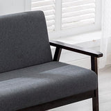 Lilola Home Bahamas 45" W Dark Gray Loveseat Lilola Home