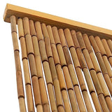 vidaXL Bamboo Door Curtain Fly Mosquito Screen Room Divider partition 35.4"x 78.7" Brown for patios, Balconies, and Apartments - vidaXL