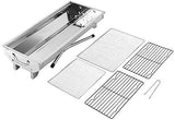 Barbecue Charcoal Grill Stainless Steel Folding Portable BBQ Tool Kits for Outdoor Cooking Camping Hiking Picnics Tailgating Backpacking or Any Outdoor Event (Large) Uten