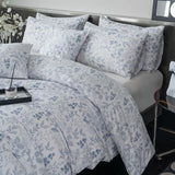 BUPIRD King Comforter Set Floral 3 Pieces Soft Cute Flower Bedding Comforter Sets Garden Style Blue Flower Print Botanical Comforter King for All Seasons 1 Comforter and 2 Pillowcases BUPIRD