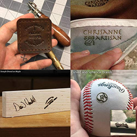 Custom Electric Branding Iron with Brass Head for Wood & Leather Crafting (1.5"x1.5") Arokimi