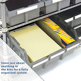 Seville Classics Heavy Duty NSF Bin Rack Solid Steel Wire Shelving Storage Unit, Patented Organizer for Garage, Warehouse, Office, Restaurant, Seville Classics