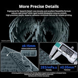 ANYCUBIC 2nd Gen Resin Technology ABS-Like Resin 2.0, 3D Printer Resin with High Toughness, More Precise Details, Low Odor, Wide Compatibility for All LCD Resin 3D Printers (Grey, 1kg)