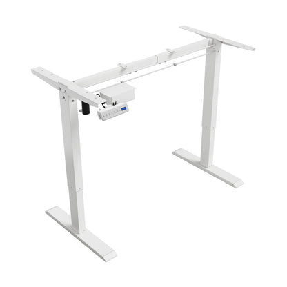 Juyancao Electric Standing Desk Frame Adjustable Height Desk Motorized Stand Up Desk White(Frame Only) - WoodArtSupply