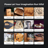 LONGER Laser Engraver Ray5 10000MW Higher Precision DIY Laser Engraving Machine with 3.5" Touch Screen, 400x400mm, 0.06mm Laser Spot 10000mm/min, Offline Usage CNC Laser Cutter for Wood Metal Longer
