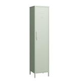 Elitehouse Single Door Mint Metal Locker with Adjustable Shelves, Green Tall Metal Locker Storage Cabinet，Easy Assembly for Living Room Bedroom （15.8”W x 15”D x 70.9”H ） Elitehouse