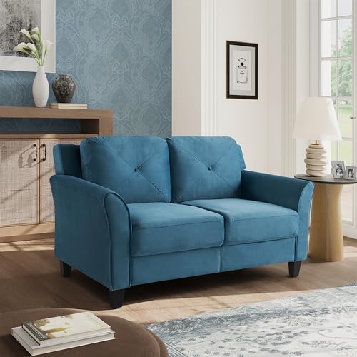 Lifestyle Solutions Harrington Loveseat, Blue