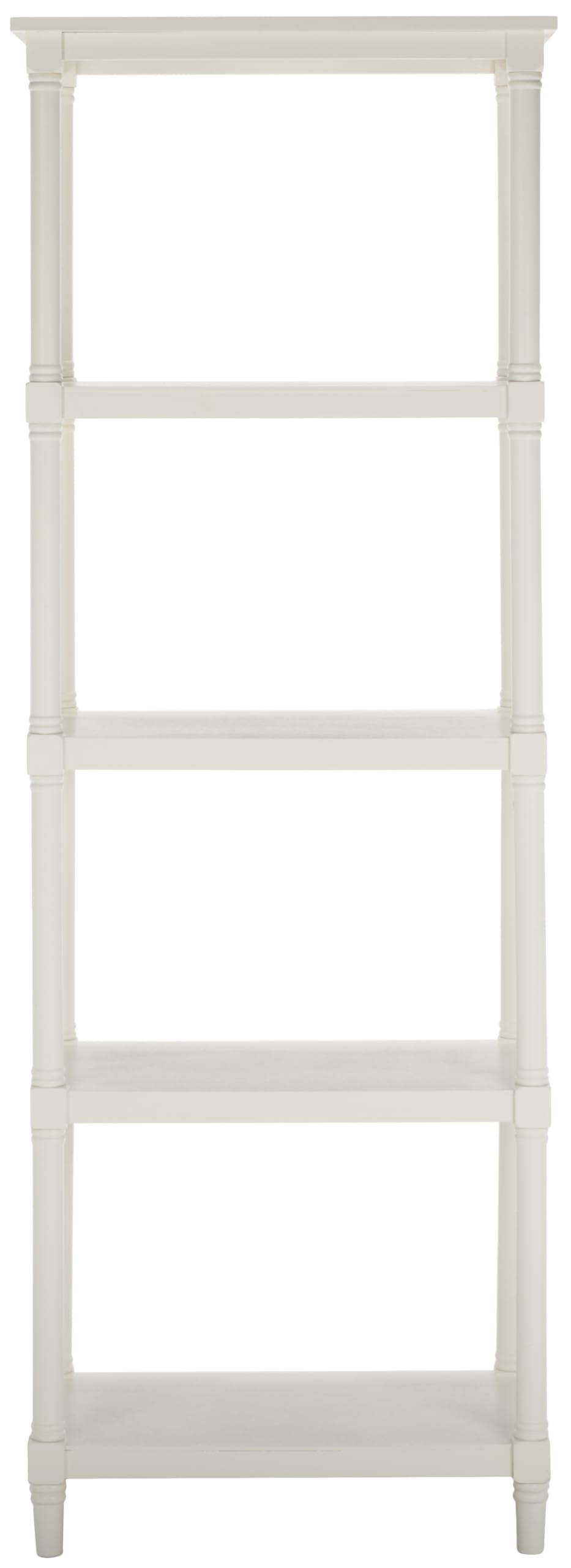 SAFAVIEH Home Collection – Odessa White 5-Tier Bookcase, Modern Storage Shelf Unit for Living Room, Bedroom, or Home Office (AMH5721C) SAFAVIEH