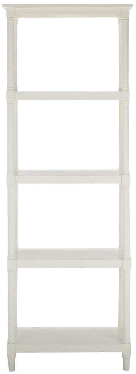 SAFAVIEH Home Collection – Odessa White 5-Tier Bookcase, Modern Storage Shelf Unit for Living Room, Bedroom, or Home Office (AMH5721C) SAFAVIEH