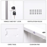 iCHENGGD Metal Locker 9 Door Storage Cabinet, Steel Storage Lockers for Employees, with Lock and Ventilation, Office School Gym Use (Grey) iCHENGGD