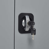 CNANXU Metal Garage Storage Cabinet - 72" Locking Metal Storage Cabinet with 2 Doors and Adjustable Shelves & Locking Doors - Garage Cabinets for Tool Storage - Grey CNANXU