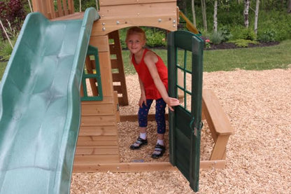 KidKraft Windale Fort Swing Set - WoodArtSupply