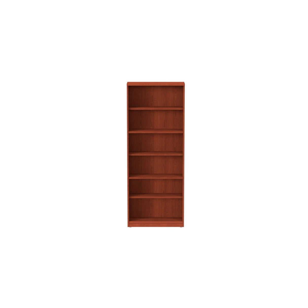 Alera ALE Valencia Series Bookcase, Six-Shelf, 31 3/4w x 14d x 80 3/8h, Med Cherry Alera