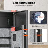 VEVOR 7-8 Rifles Gun Safe, Rifle Safe with Digital Keypad & Lock, Gun Storage Cabinet with Built-in Storage Locker, Removable Storage Shelf for Home Long Gun and Pistols VEVOR