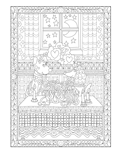 Creative Haven Adorable Dogs Coloring Book (Adult Coloring Books: Pets) Dover Publications