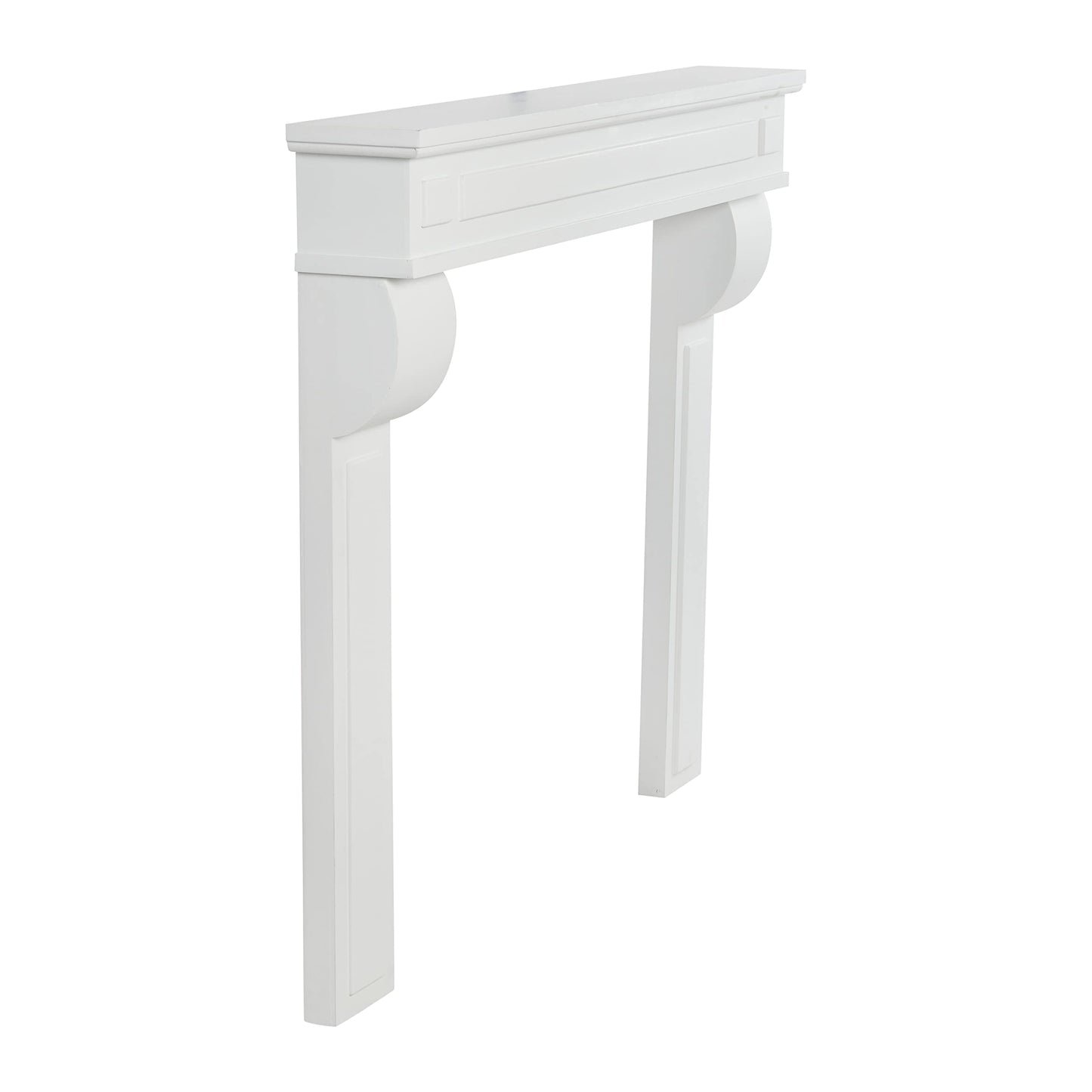 Creative Co-Op Lodge Fireplace Mantel, White