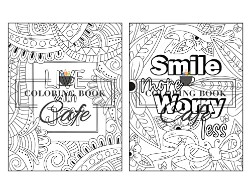100 Inspirational Quotes Coloring Book for Adults: 100 Motivational Quotes, Positive Affirmations and Inspirational Phrases for Stress Relief and Relaxation WoodArtSupply