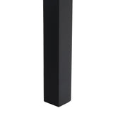 SAFAVIEH Home Collection Dune Coastal Black Rattan 3-Seater Sofa with White Cushion SAFAVIEH