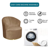 VIENLOVE Velvet Single Sofa Cover Swivel Barrel Chair Cover Modern Accent Chair Slipcovers Barrel Armchairs Sofa Cover Protector for Home Decor Living Room VIENLOVE