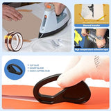 67 Pcs Sublimation Shirts Tool Kits for Vinyl Alignment,Portable Pad for Ironing,T-Shirt Rulers Guide and Teflon Sheet for Cricut Heat Press HTV Vinyl Center Designs,Craft Sewing Accessories DNSGOOR