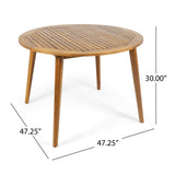 Christopher Knight Home Keth Outdoor 5 Piece Acacia Wood Dining Set, Teak Finish Christopher Knight Home