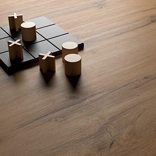 Mobili Fiver, Emma 140 Extendable Dining Table, Rustic Oak with Black Crossed Legs, Laminate-Finished/Iron, Made in Italy Mobili Fiver