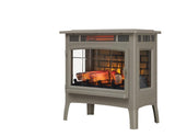 duraflame Freestanding Electric Fireplace Stove Heater with 3D Flame Effect for 1,000 Sq. Ft. Room, French Gray Duraflame