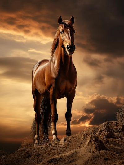 Zariocy Paint by Numbers Kits for Adults -Animals DIY Oil Paintings Canvas Acrylic Paint Set - Horse Paint by Numbers Kit for Beginners and Ideal for Home Decor 16x20 inch-419