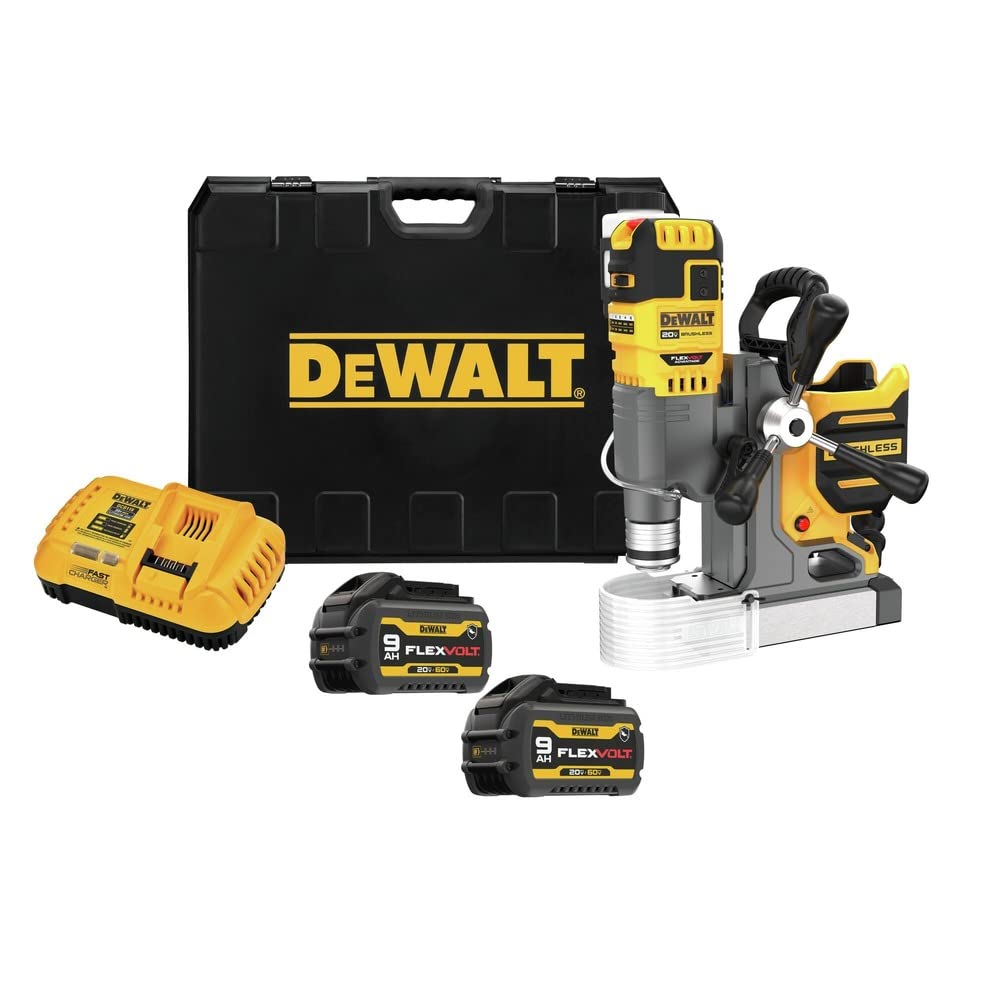 Dewalt DCD1623GX2 20V MAX Brushless Lithium-Ion 2 in. Cordless Magnetic Drill Press Kit (9 Ah) DEWALT